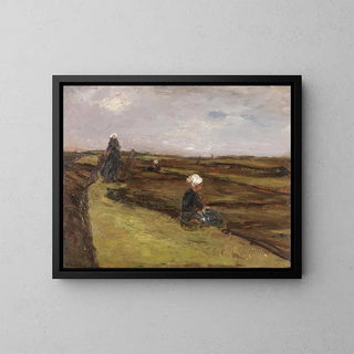 De nettenkopers - Max Liebermann — ingelijst kunstwerk aan de muur