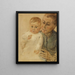 Kleine-dochter Maria in de armen van de oppas - Max Liebermann — ingelijst kunstwerk aan de muur