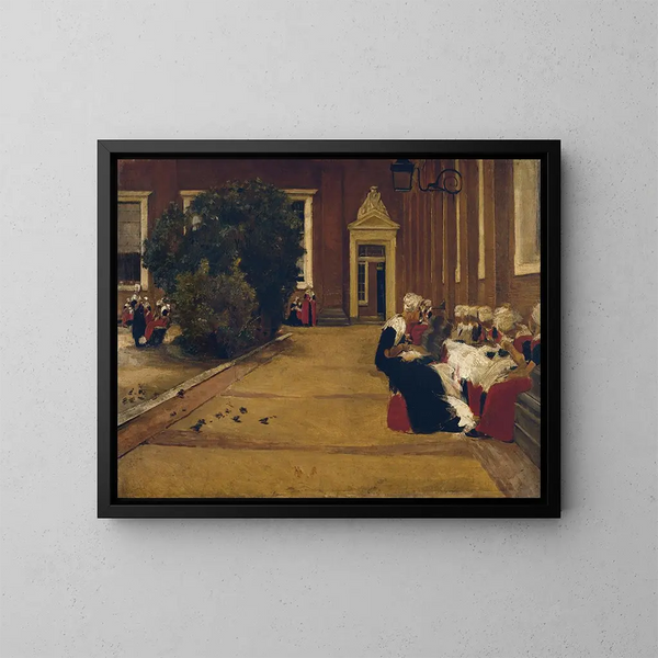 Weeskinderen in Amsterdam - Max Liebermann — ingelijst kunstwerk aan de muur