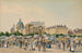Oud Naschmarkt en Karlskirche - Max Neubauer — weergave van het kunstwerk