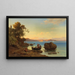 Landschap aan de kust met Amazones - Max Schmidt — ingelijst kunstwerk aan de muur