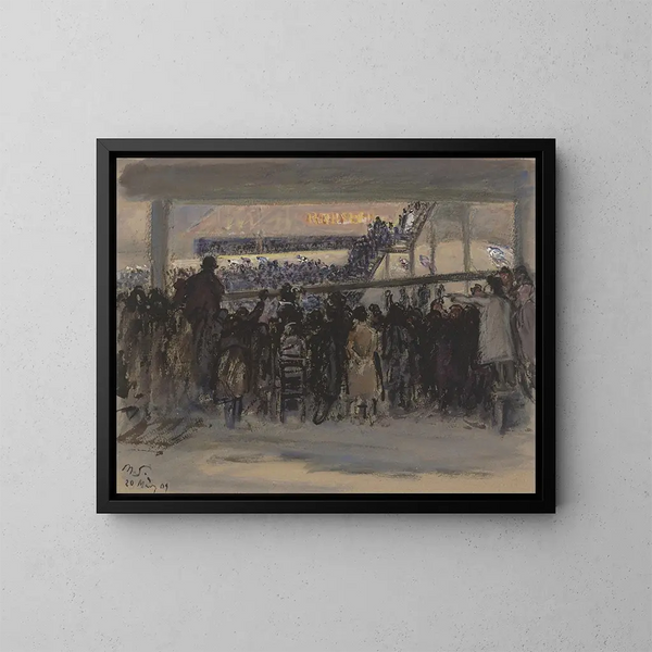 Ronde van zes dagen in Berlijn - Max Slevogt — ingelijst kunstwerk aan de muur