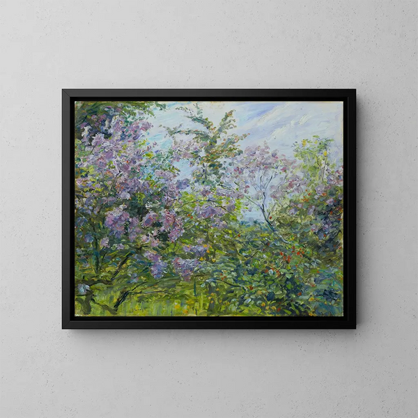 Lilas en bloemen - Max Slevogt — ingelijst kunstwerk aan de muur