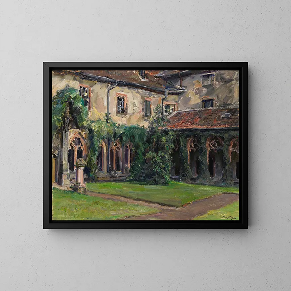 Cloître van de abdij van de Augustijnen in Landau II - Max Slevogt — ingelijst kunstwerk aan de muur