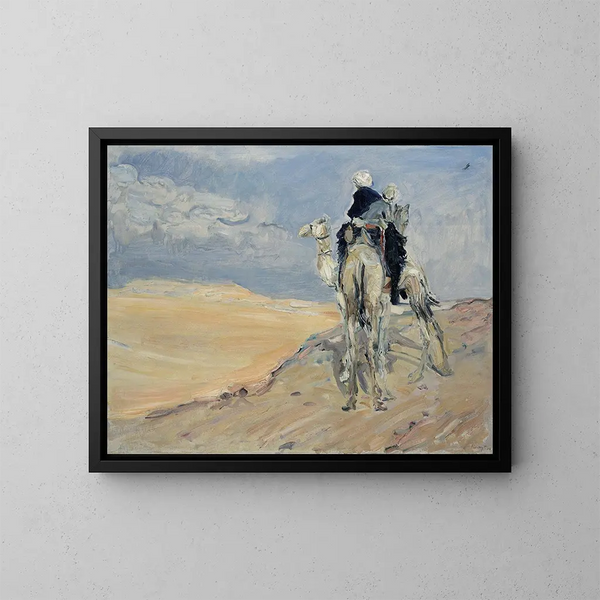 Storm in de Libische woestijn - Max Slevogt — ingelijst kunstwerk aan de muur