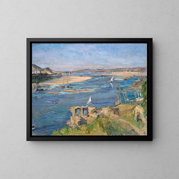 De Nijl bij Aswan - Max Slevogt — ingelijst kunstwerk aan de muur