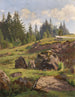 Landschap van het Zwarte Woud - Max Wilhelm Roman — weergave van het kunstwerk