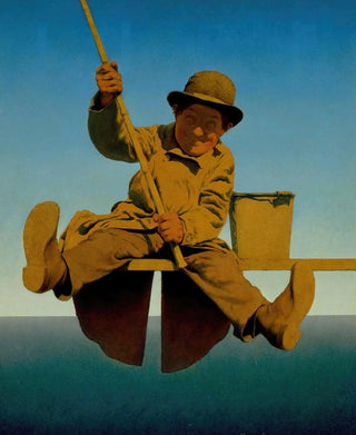 Maxfield Parrish - Fisherman on Pier.webp