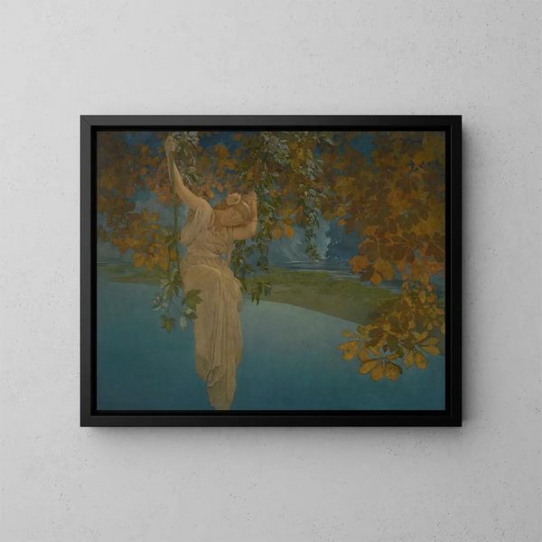 Dromen - Maxfield Parrish — ingelijst kunstwerk aan de muur