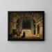 Binnenaanzicht van de crypte van de Geboortekerk in Bethlehem - Maxim Nikiforovich Vorobiev — ingelijst kunstwerk aan de muur