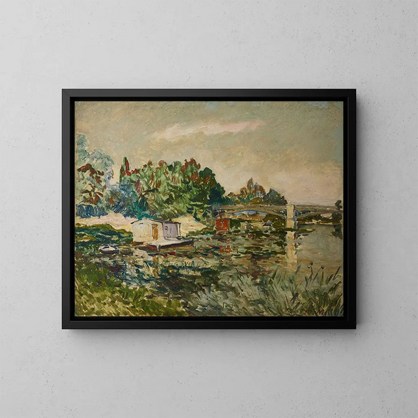 Bords de la Marne - Maxime Maufra — ingelijst kunstwerk aan de muur