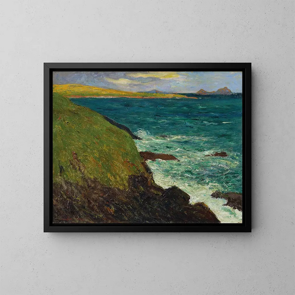 Bords de la côte Saint-Jean-du-Doigt, Bretagne - Maxime Maufra — ingelijst kunstwerk aan de muur