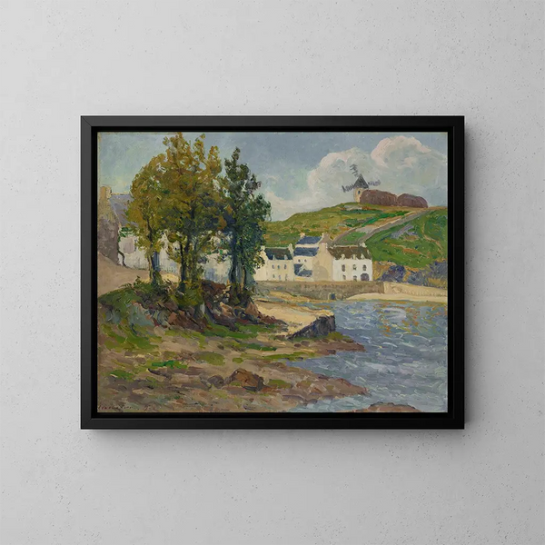 van Ciel d'octobre à Trouville - Maxime Maufra — ingelijst kunstwerk aan de muur