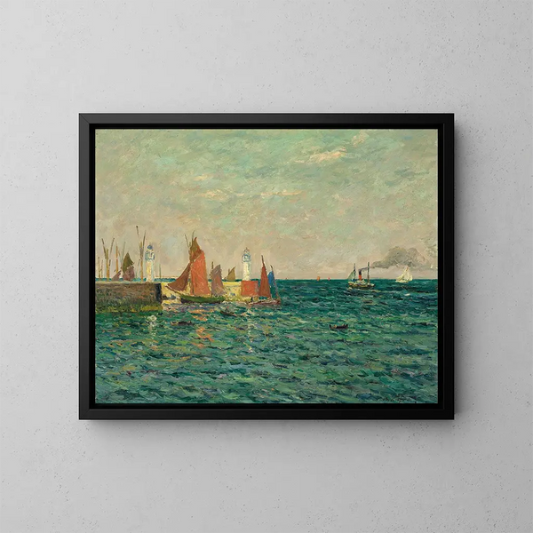 van Palais haveningang - Maxime Maufra — ingelijst kunstwerk aan de muur