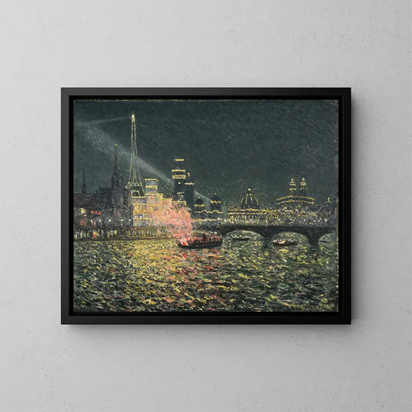 Nachtfeest, Wereldtentoonstelling, Parijs 1900 - Maxime Maufra — ingelijst kunstwerk aan de muur