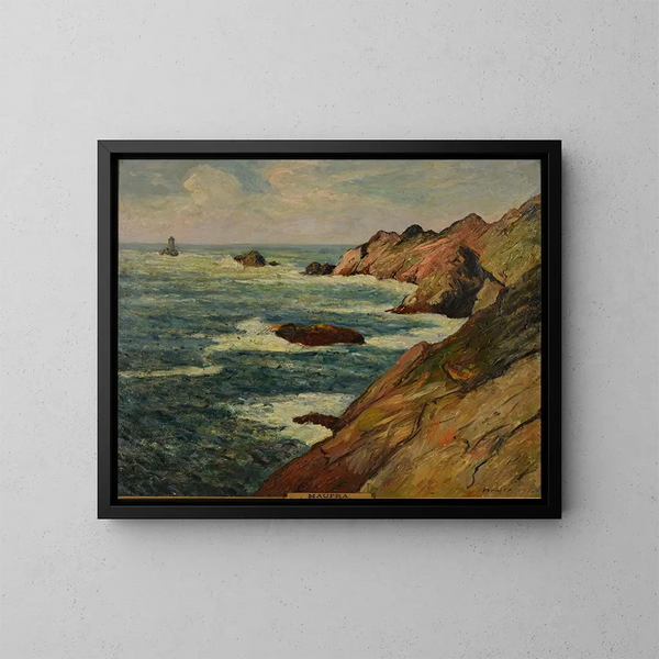 La Pointe du Raz et les Courants - Maxime Maufra — ingelijst kunstwerk aan de muur