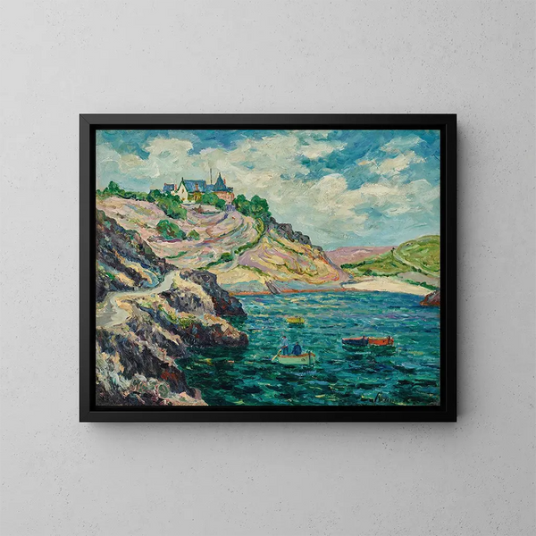 Het fonds van de baai van Port-Goulphar, Belle-Île - Maxime Maufra — ingelijst kunstwerk aan de muur