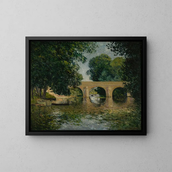 De brug van Isle-Adam of de Oude brug - Maxime Maufra — ingelijst kunstwerk aan de muur