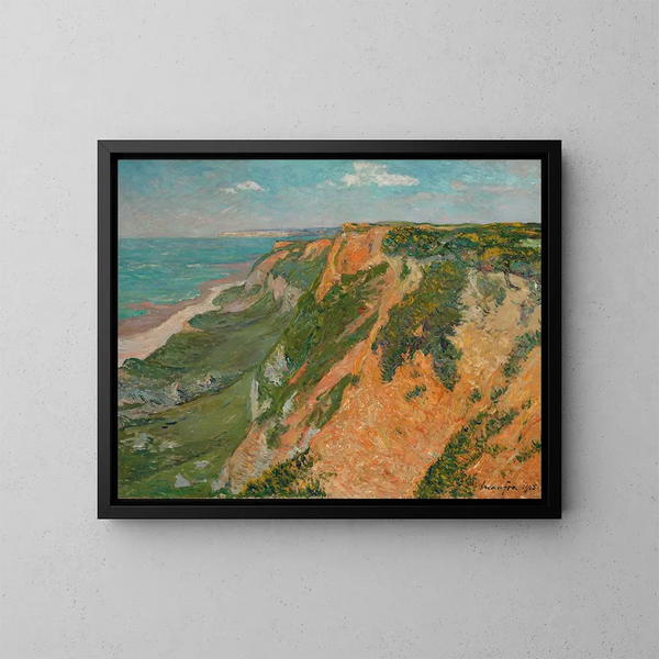 De Rode Kliffen van Octeville, Seine-Inferieure - Maxime Maufra — ingelijst kunstwerk aan de muur
