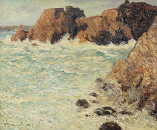 Maxime Maufra - Les rochers du chteau de Dinan Morgat Novembre 1903.webp