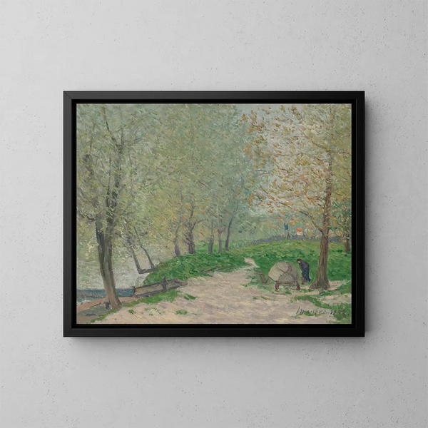 Lente in Champigny-sur-Marne - Maxime Maufra — ingelijst kunstwerk aan de muur