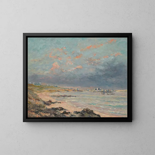Avondgoud in Kerhostin - Maxime Maufra — ingelijst kunstwerk aan de muur