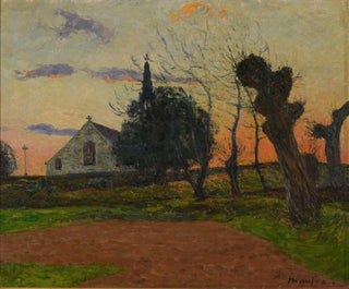 Zonsondergang in Cadol - Maxime Maufra — weergave van het kunstwerk