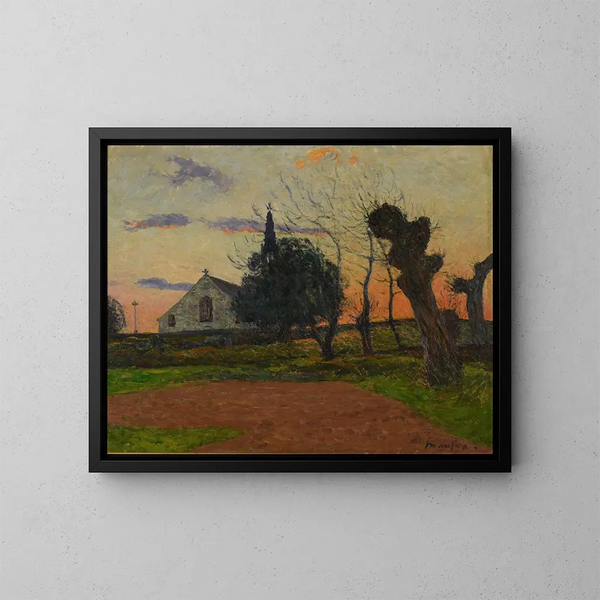 Zonsondergang in Cadol - Maxime Maufra — ingelijst kunstwerk aan de muur