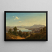 Uitzicht op het Waginger See-meer - Maximilian Haushofer — ingelijst kunstwerk aan de muur