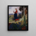 De wandeling van Marie in de bergen - Maximilian Liebenwein — ingelijst kunstwerk aan de muur