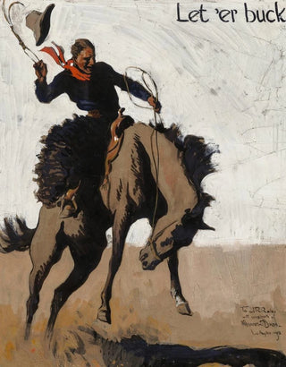 Maynard Dixon - Let er Buck Pendleton Round Up.webp