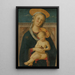 Maagd met Kind - Meester van San Miniato — ingelijst kunstwerk aan de muur