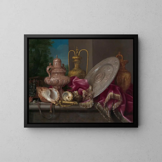Meiffren Conte - Still Life with Silver and Gold Plate Shells and a Sword fourth quarter.webp