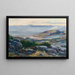 View of the Adriatic coast from Plase near Rijeka - Menci Clement Crnčić — framed artwork on a wall