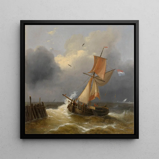 Mer turbulente - Charles Louis Verboeckhoven