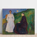 Reproductie van het schilderij Moeder en dochter - Edvard Munch