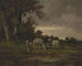 Schapen in de weide aan de rand van het bos - Michał Elwiro Andriolli — weergave van het kunstwerk