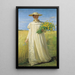 Anna Ancher revenant du champ - Michael Ancher — ingelijst kunstwerk aan de muur