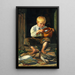 jongen die eenden voert - Michael Ancher — ingelijst kunstwerk aan de muur