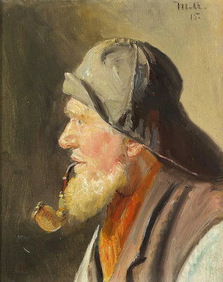 Michael Ancher - Fisker med pibe og sydvest.webp