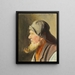 Vissers met pijp en zuidwesten - Michael Ancher — ingelijst kunstwerk aan de muur