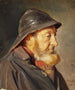 De visser Ole Svendsen gezien van opzij, gericht naar het zuidwesten - Michael Ancher — weergave van het kunstwerk