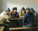 in een houten hut - Michael Ancher — weergave van het kunstwerk