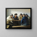 in een houten hut - Michael Ancher — ingelijst kunstwerk aan de muur