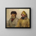 binnenlandschap met twee vissers - Michael Ancher — ingelijst kunstwerk aan de muur