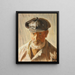 Skawbo with Cap - Michael Ancher — framed artwork on a wall