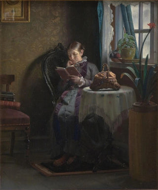 Michael Ancher - The Artists Wife Reading.webp