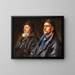 Fishermen - Michael Ancher — framed artwork on a wall