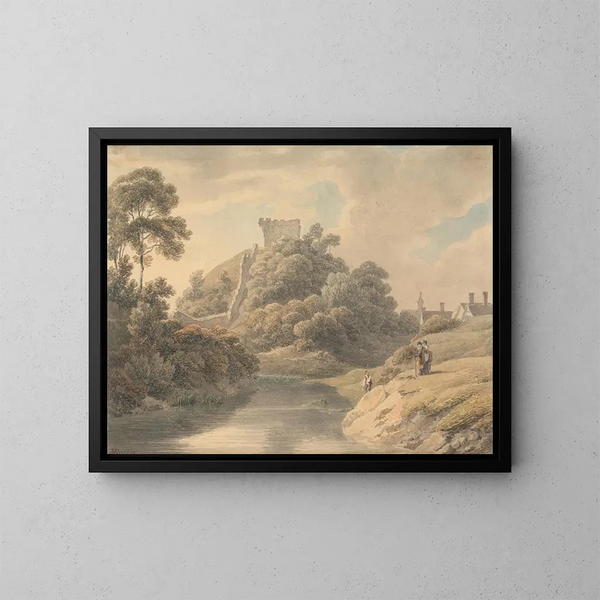 Kasteel van Clare, Suffolk - Michael Angelo Rooker — ingelijst kunstwerk aan de muur