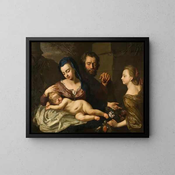 De Heilige Familie - Michael Dahl — ingelijst kunstwerk aan de muur